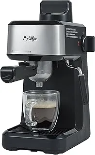Mr. Coffee 4-Shot Steam Espresso Cappuccino and Latte Maker with Stainless Steel Frothing Pitcher